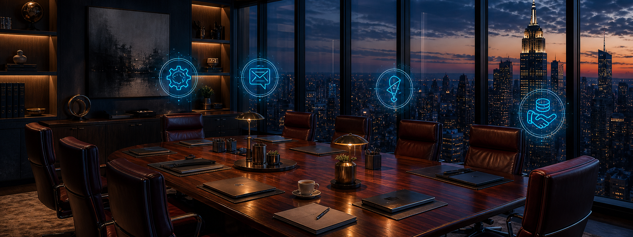 Aegis Boardroom hero backdrop for small and mid-sized businesses